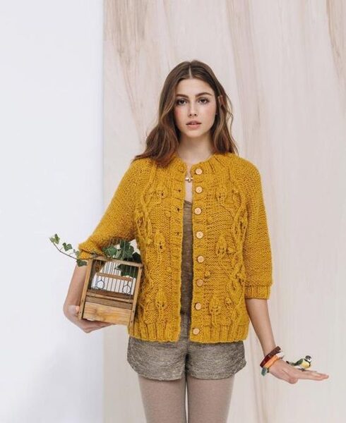 Dziju komplekts sieviešu jakai "Medus"